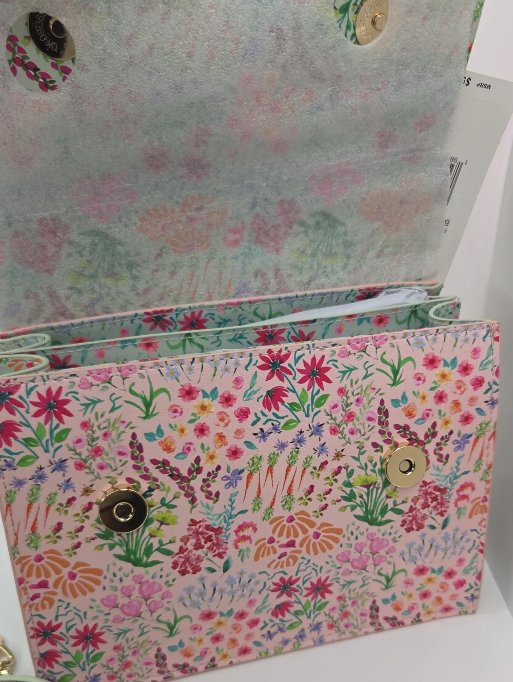 🌸▪️Betsey Johnson▪️ Floral Top-Handle Crossbody Bag - Multicolor